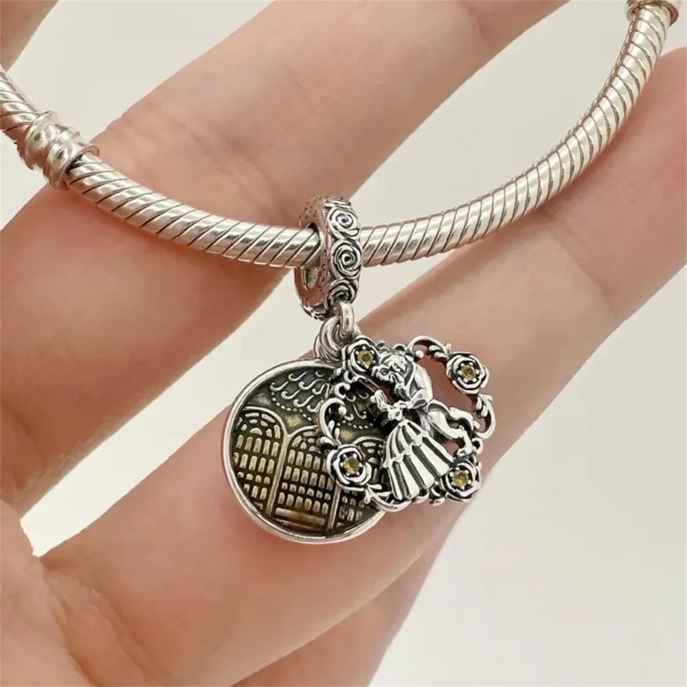 Pandora Disney Beauty And The Beast Dancing Dangl… - image 2